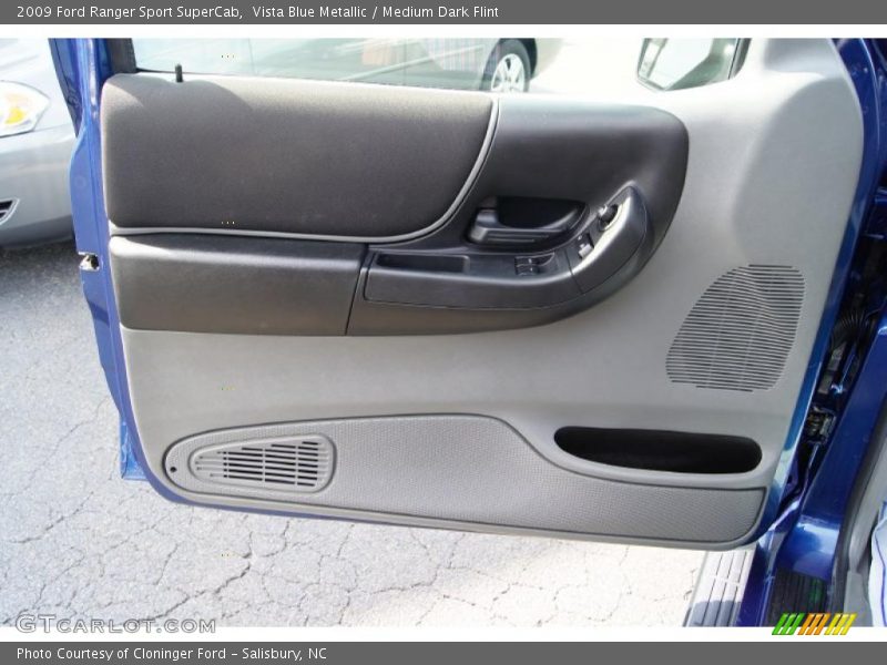 Vista Blue Metallic / Medium Dark Flint 2009 Ford Ranger Sport SuperCab