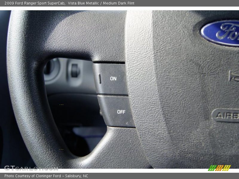 Vista Blue Metallic / Medium Dark Flint 2009 Ford Ranger Sport SuperCab