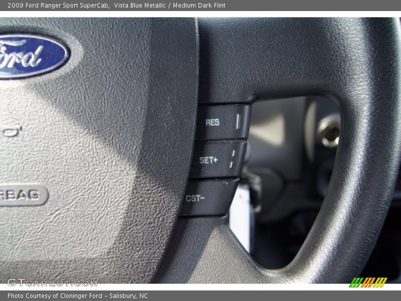 Vista Blue Metallic / Medium Dark Flint 2009 Ford Ranger Sport SuperCab