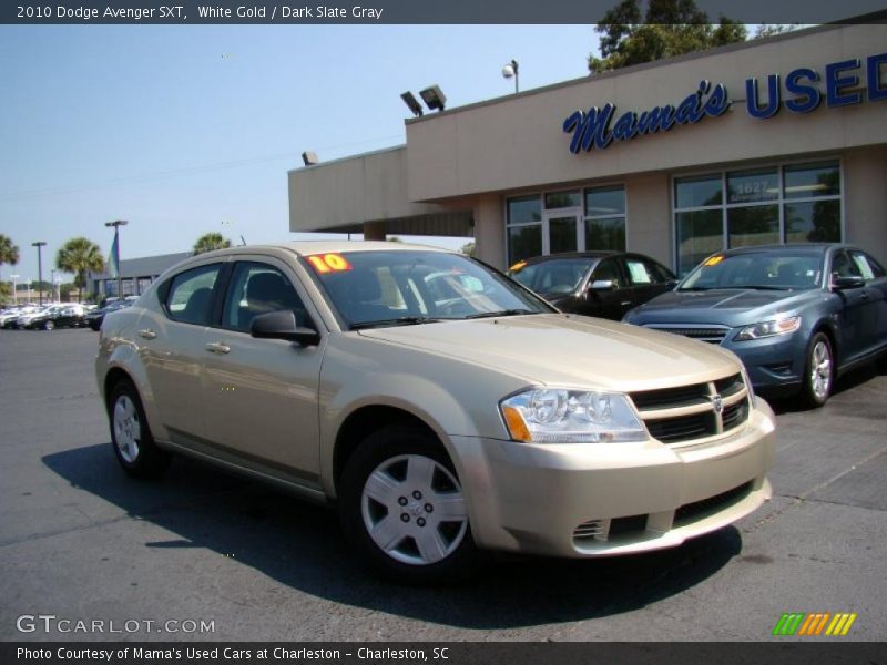 White Gold / Dark Slate Gray 2010 Dodge Avenger SXT