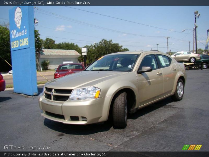 White Gold / Dark Slate Gray 2010 Dodge Avenger SXT