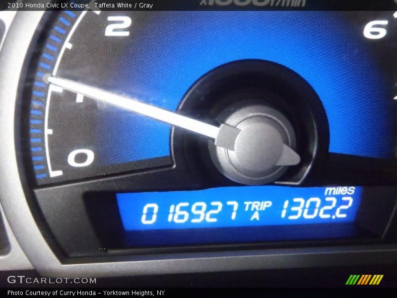Taffeta White / Gray 2010 Honda Civic LX Coupe