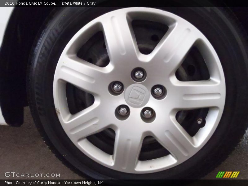 Taffeta White / Gray 2010 Honda Civic LX Coupe