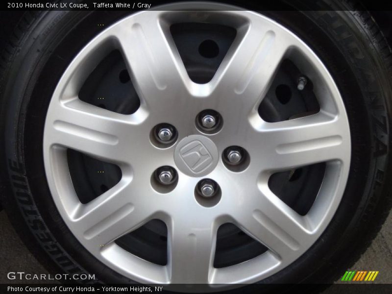 Taffeta White / Gray 2010 Honda Civic LX Coupe