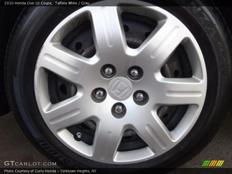 Taffeta White / Gray 2010 Honda Civic LX Coupe