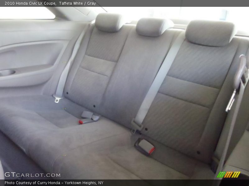 Taffeta White / Gray 2010 Honda Civic LX Coupe