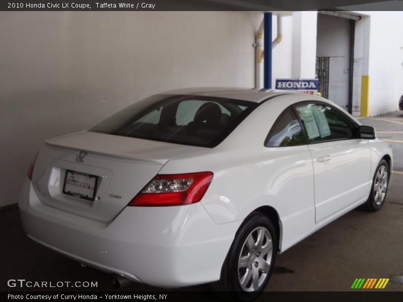 Taffeta White / Gray 2010 Honda Civic LX Coupe