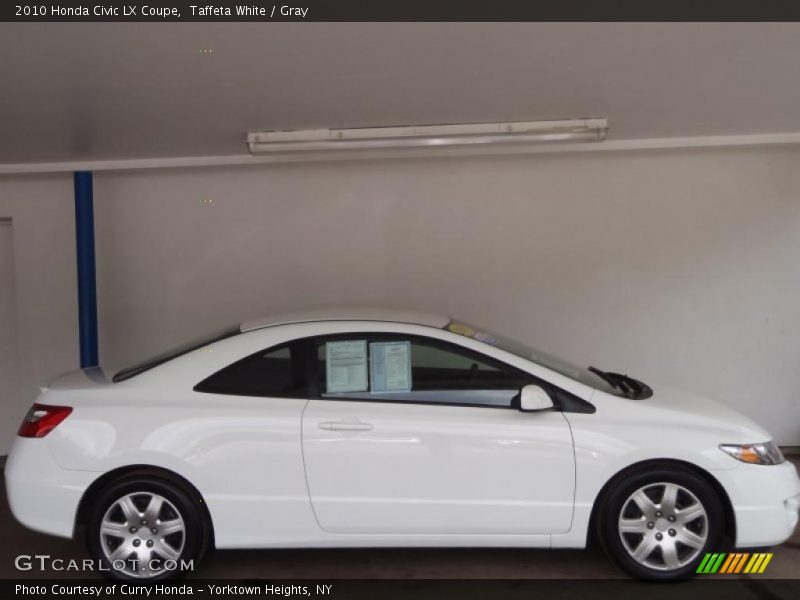 Taffeta White / Gray 2010 Honda Civic LX Coupe