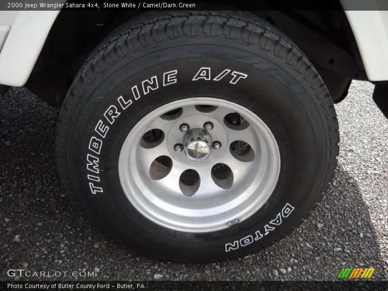 Stone White / Camel/Dark Green 2000 Jeep Wrangler Sahara 4x4