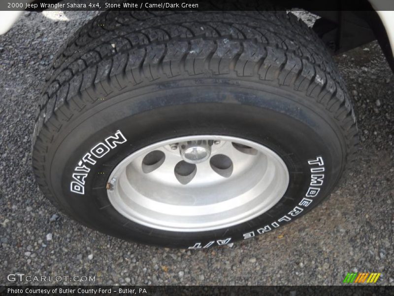 Stone White / Camel/Dark Green 2000 Jeep Wrangler Sahara 4x4