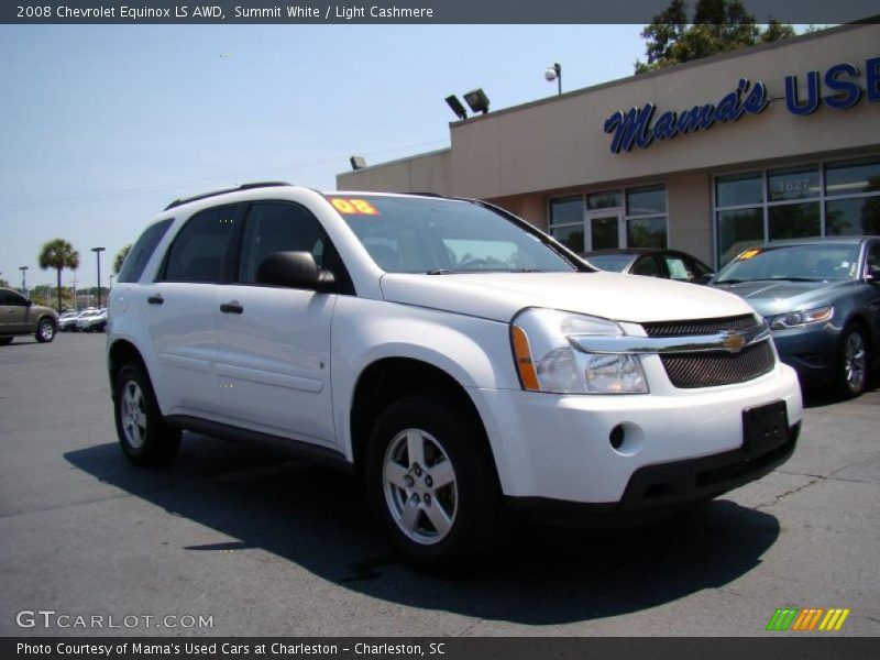 Summit White / Light Cashmere 2008 Chevrolet Equinox LS AWD