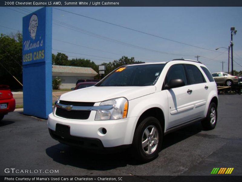 Summit White / Light Cashmere 2008 Chevrolet Equinox LS AWD