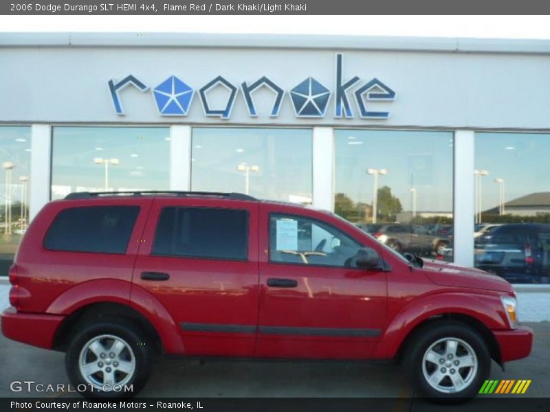 Flame Red / Dark Khaki/Light Khaki 2006 Dodge Durango SLT HEMI 4x4