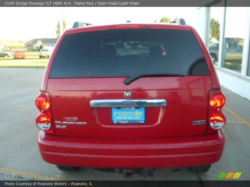 Flame Red / Dark Khaki/Light Khaki 2006 Dodge Durango SLT HEMI 4x4