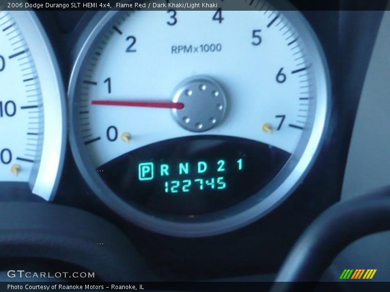 Flame Red / Dark Khaki/Light Khaki 2006 Dodge Durango SLT HEMI 4x4