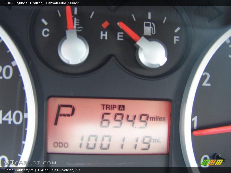 Carbon Blue / Black 2003 Hyundai Tiburon