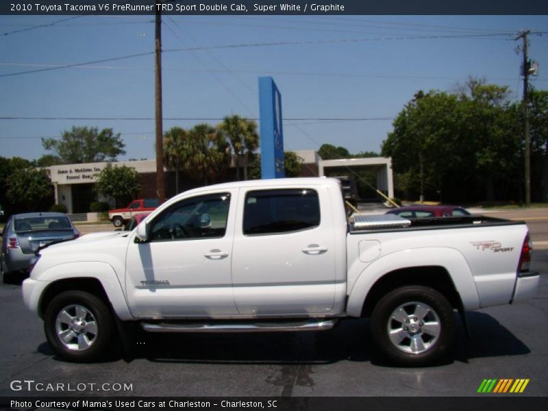 Super White / Graphite 2010 Toyota Tacoma V6 PreRunner TRD Sport Double Cab