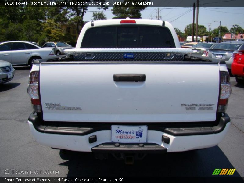 Super White / Graphite 2010 Toyota Tacoma V6 PreRunner TRD Sport Double Cab