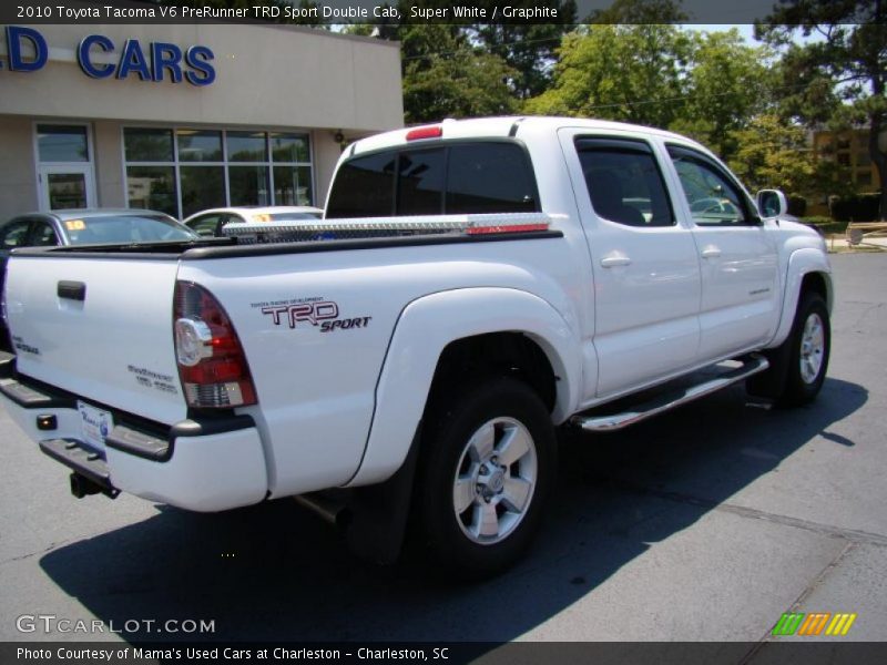 Super White / Graphite 2010 Toyota Tacoma V6 PreRunner TRD Sport Double Cab