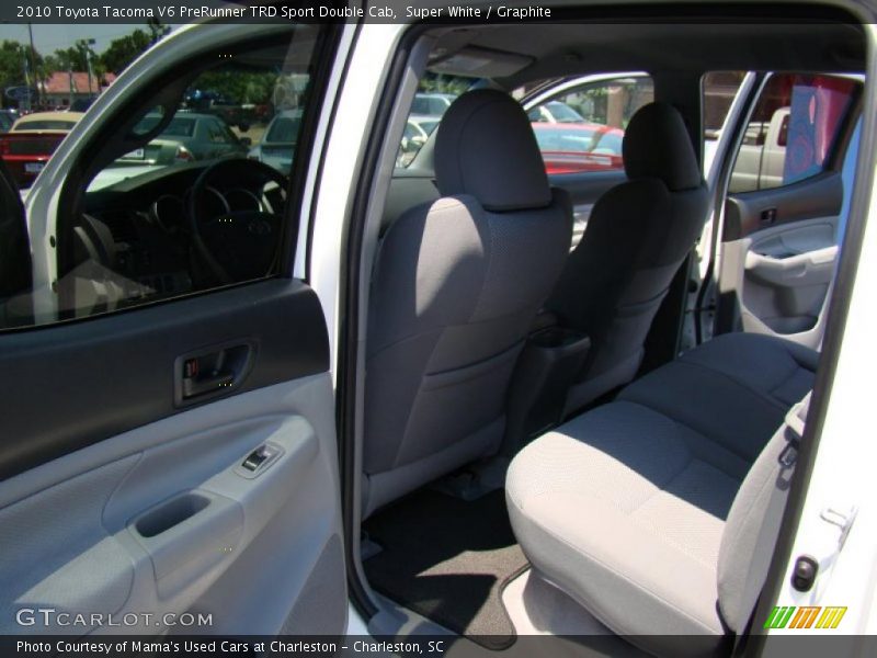 Super White / Graphite 2010 Toyota Tacoma V6 PreRunner TRD Sport Double Cab