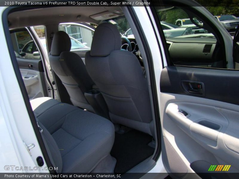 Super White / Graphite 2010 Toyota Tacoma V6 PreRunner TRD Sport Double Cab