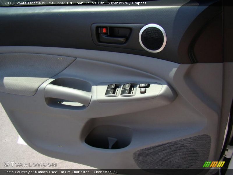 Super White / Graphite 2010 Toyota Tacoma V6 PreRunner TRD Sport Double Cab