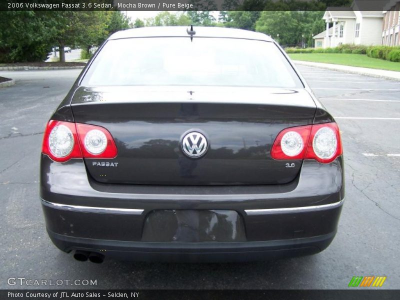 Mocha Brown / Pure Beige 2006 Volkswagen Passat 3.6 Sedan