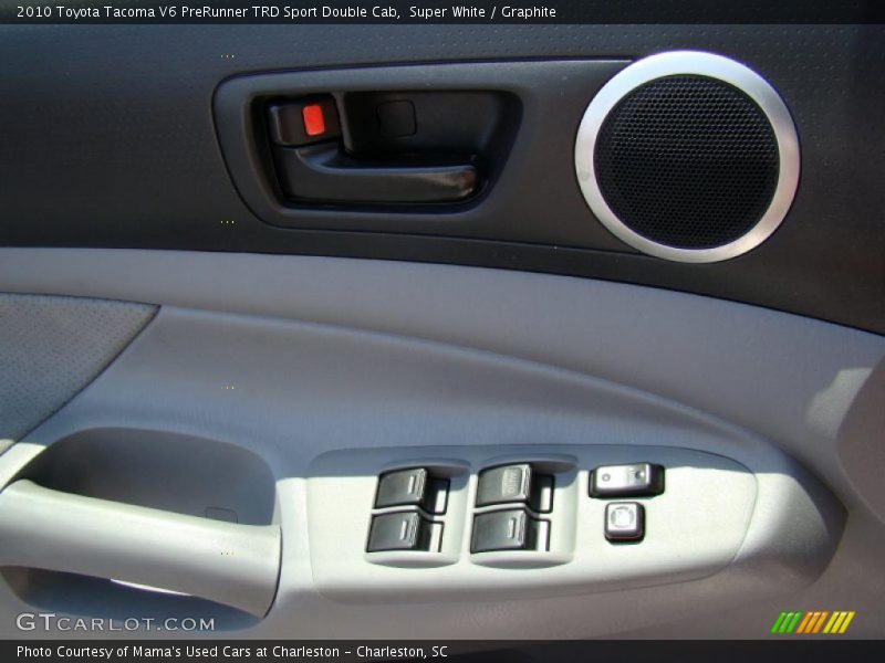Super White / Graphite 2010 Toyota Tacoma V6 PreRunner TRD Sport Double Cab