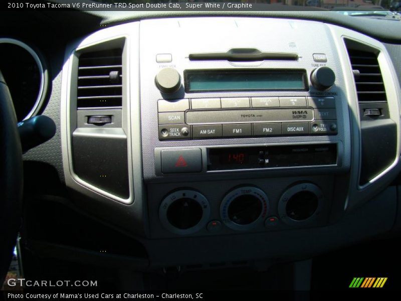 Super White / Graphite 2010 Toyota Tacoma V6 PreRunner TRD Sport Double Cab