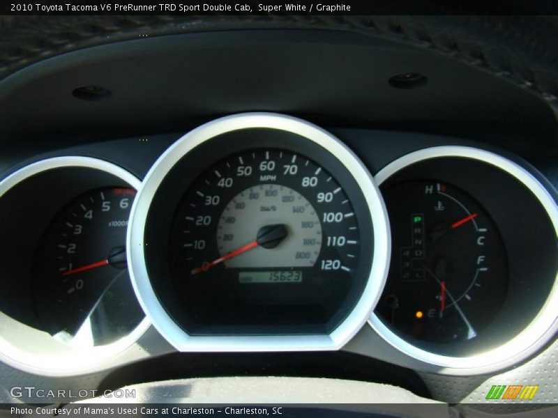 Super White / Graphite 2010 Toyota Tacoma V6 PreRunner TRD Sport Double Cab