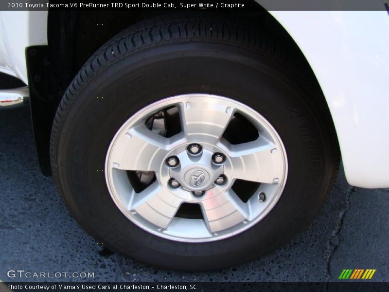 Super White / Graphite 2010 Toyota Tacoma V6 PreRunner TRD Sport Double Cab