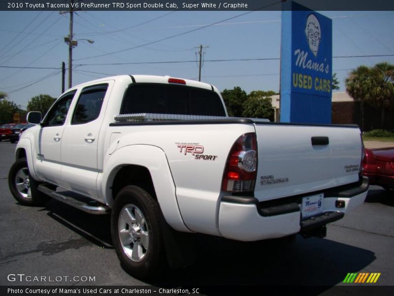 Super White / Graphite 2010 Toyota Tacoma V6 PreRunner TRD Sport Double Cab