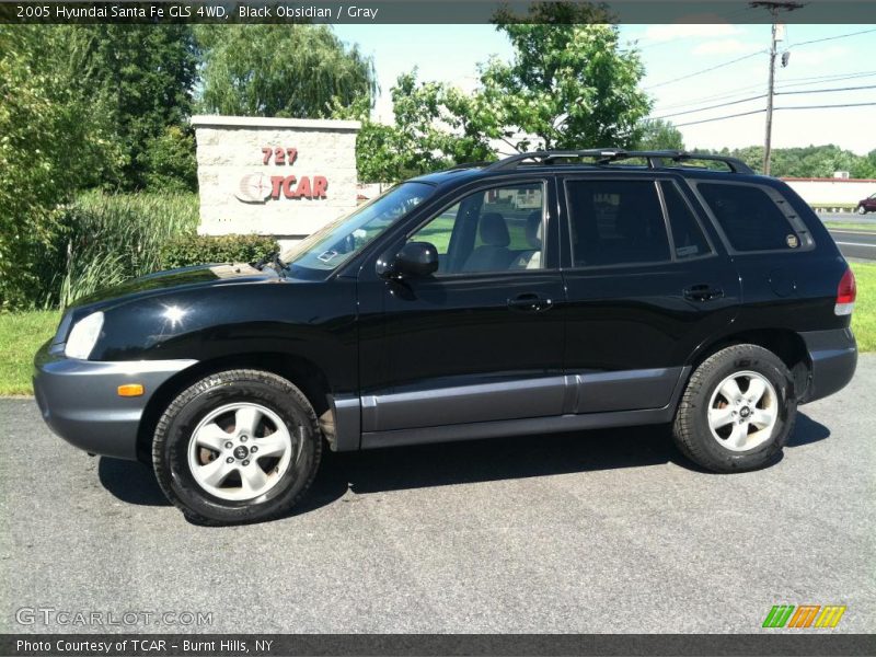 Black Obsidian / Gray 2005 Hyundai Santa Fe GLS 4WD