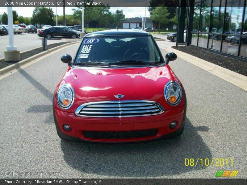 Chili Red / Panther Black 2008 Mini Cooper Hardtop