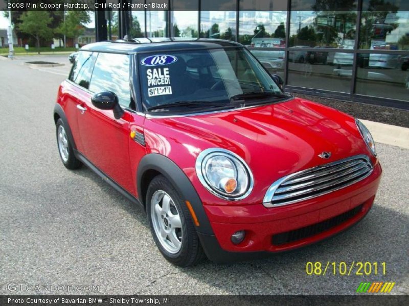 Chili Red / Panther Black 2008 Mini Cooper Hardtop