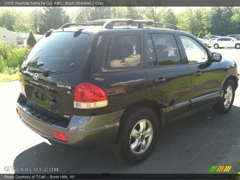 Black Obsidian / Gray 2005 Hyundai Santa Fe GLS 4WD