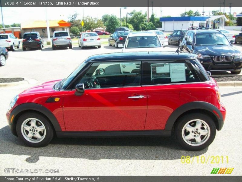 Chili Red / Panther Black 2008 Mini Cooper Hardtop