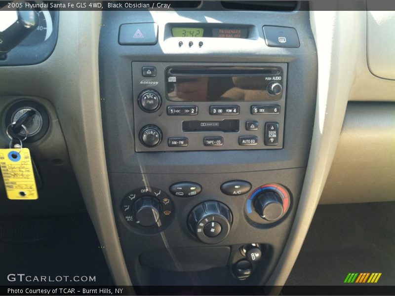 Black Obsidian / Gray 2005 Hyundai Santa Fe GLS 4WD