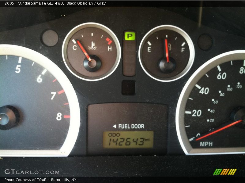 Black Obsidian / Gray 2005 Hyundai Santa Fe GLS 4WD