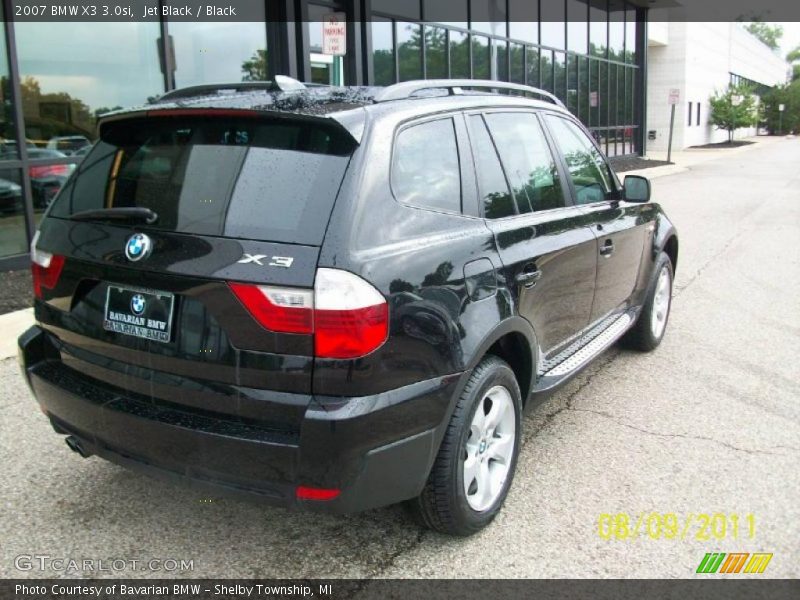 Jet Black / Black 2007 BMW X3 3.0si