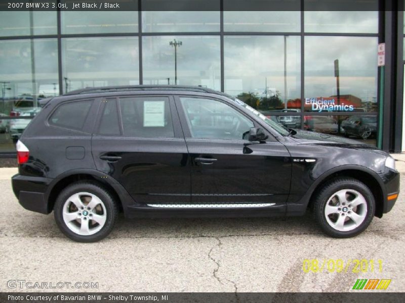 Jet Black / Black 2007 BMW X3 3.0si
