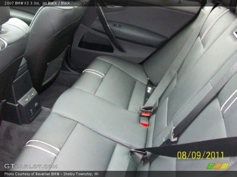 Jet Black / Black 2007 BMW X3 3.0si