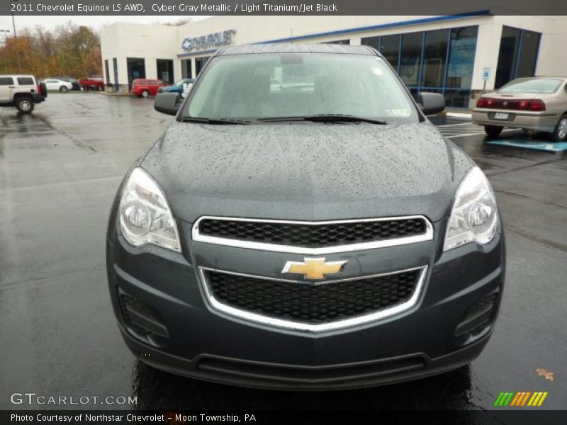 Cyber Gray Metallic / Light Titanium/Jet Black 2011 Chevrolet Equinox LS AWD
