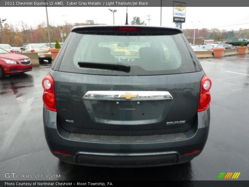 Cyber Gray Metallic / Light Titanium/Jet Black 2011 Chevrolet Equinox LS AWD