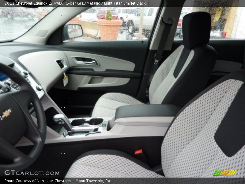 Cyber Gray Metallic / Light Titanium/Jet Black 2011 Chevrolet Equinox LS AWD