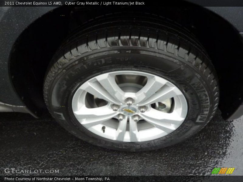 Cyber Gray Metallic / Light Titanium/Jet Black 2011 Chevrolet Equinox LS AWD