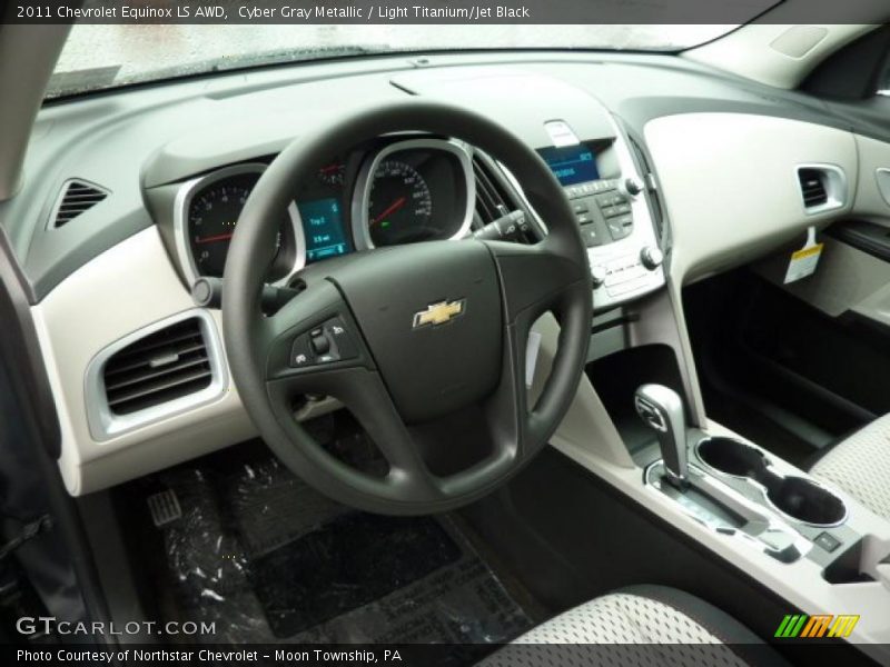 Cyber Gray Metallic / Light Titanium/Jet Black 2011 Chevrolet Equinox LS AWD