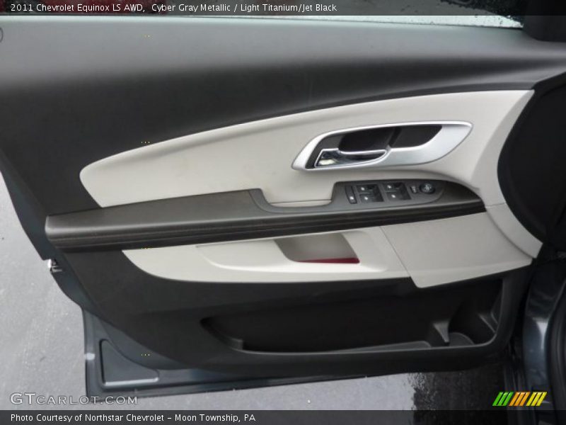 Cyber Gray Metallic / Light Titanium/Jet Black 2011 Chevrolet Equinox LS AWD