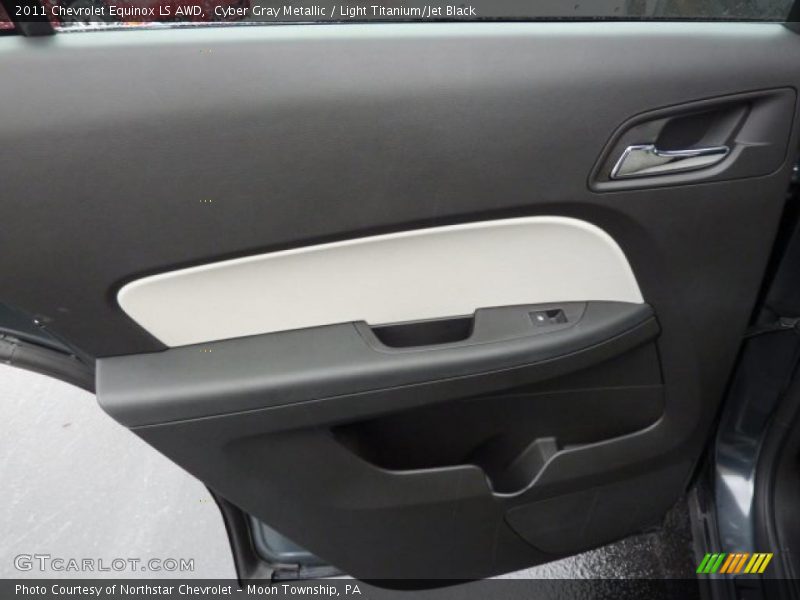 Cyber Gray Metallic / Light Titanium/Jet Black 2011 Chevrolet Equinox LS AWD