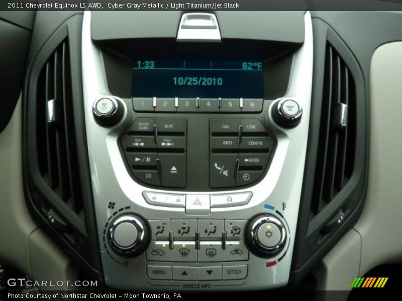 Cyber Gray Metallic / Light Titanium/Jet Black 2011 Chevrolet Equinox LS AWD